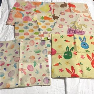 NEW. 6 EASTER theme pillow covers. 17 x 17